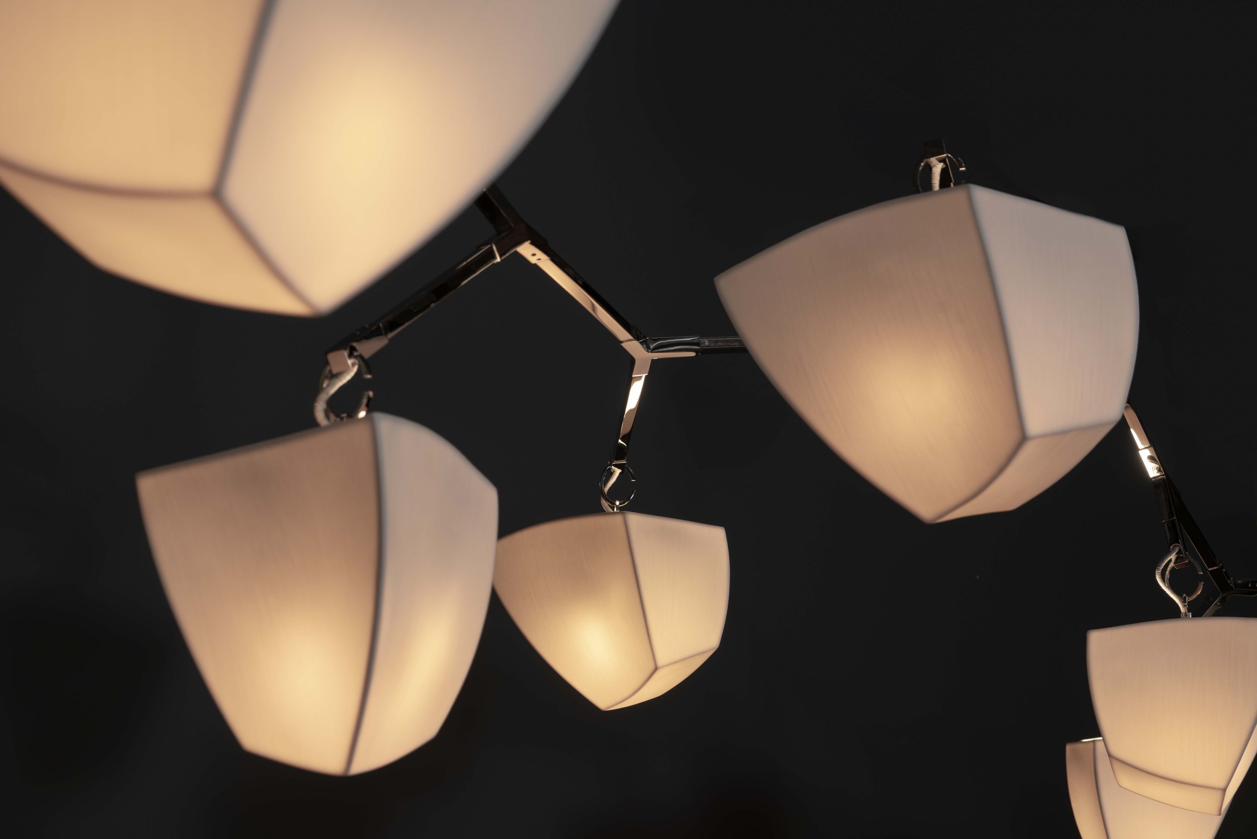 Porcelain Cassiopeia 9: Two Stem Chandelier — Andrea Claire Studio